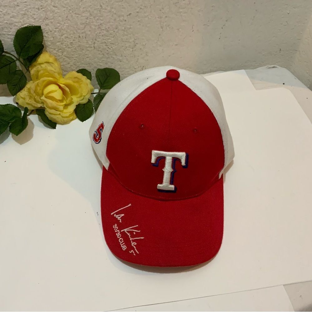 Red Texas Rangers Hat #5 sixth man promotion